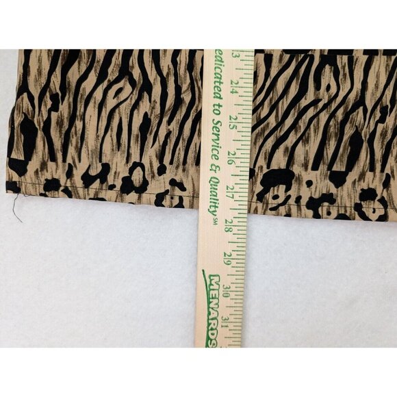 Alia Women's Top Size 16 Brown Mixed Animal Print Long Sleeve Button-Up - Picture 9 of 12